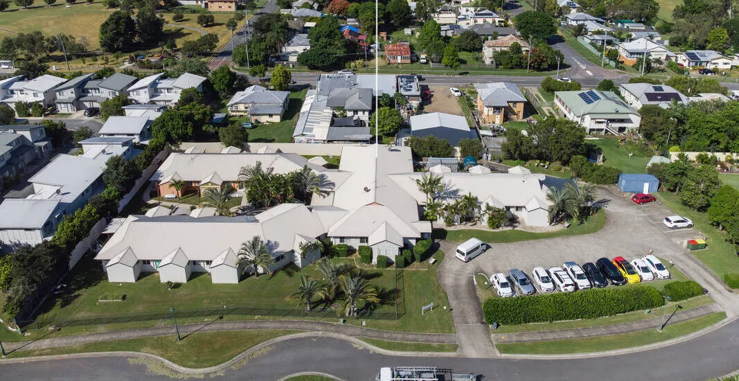 Aerial view of Christine Court in North Booval
